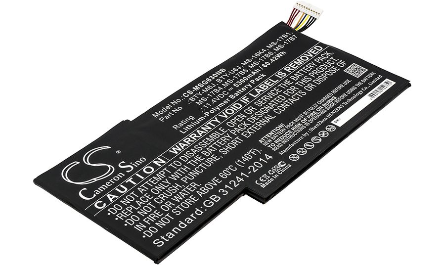 Batéria pre MSI GS63, MSI GS73, MSI WS63, 5300 mAh
