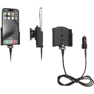 Brodit držiak do auta pre Apple iPhone 15 Pro/iPhone 15 bez puzdra, s CL/USB-C nabíjaním