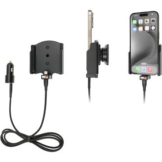 Brodit držiak do auta pre Apple iPhone 15 Pro/iPhone 15 bez puzdra, s CL/USB-C nabíjaním