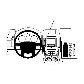 Brodit ProClip montážna konzola pre Land Rover Freelander 2 07-13/LR2 08-15, na stred vľavo