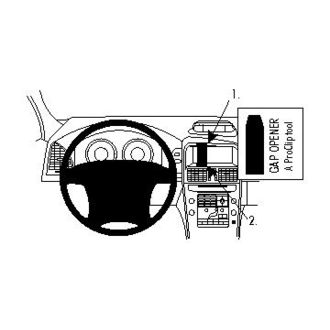 Brodit ProClip montážna konzola pre Volvo XC60 09-10, NE pre modely s továrenské navigáciou, na stred