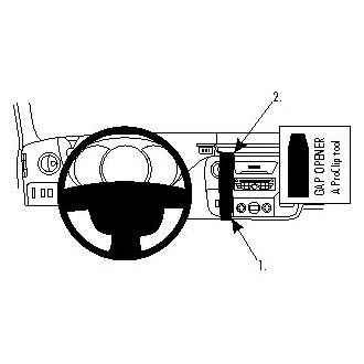 Brodit ProClip pre Renault Master/Opel Movano 11-19/Nissan NV400 12-20, zosilnený, na stred