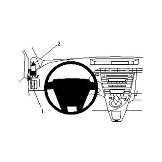Brodit ProClip montážna konzola pre Toyota Prius 10-15, vľavo na stĺpik
