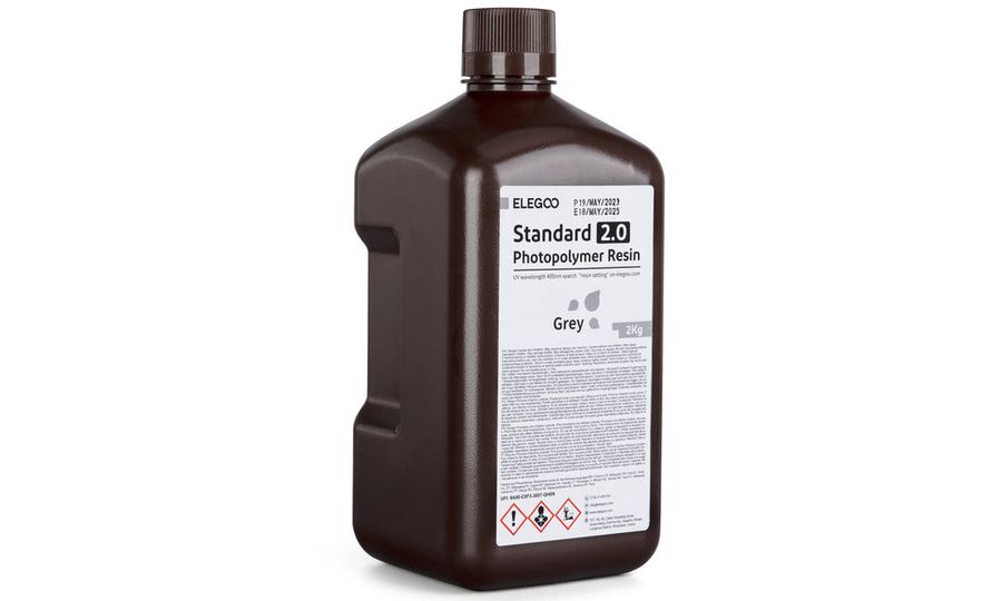 ELEGOO Standard Resin V2.0 2KG, Grey