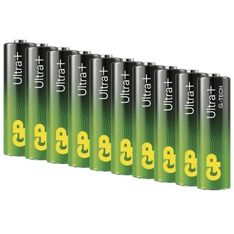 Alkalické batérie GP Ultra Plus AAA (LR03), 10 ks
