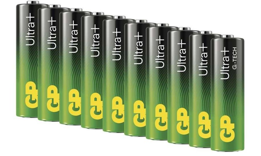 Alkalické batérie GP Ultra Plus AAA (LR03), 10 ks