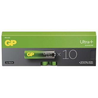 Alkalické batérie GP Ultra Plus AA (LR6), 10 ks