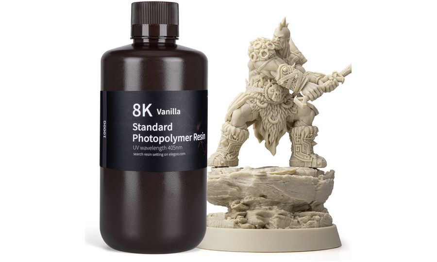 ELEGOO 8K Standard Resin 1KG, Vanilla