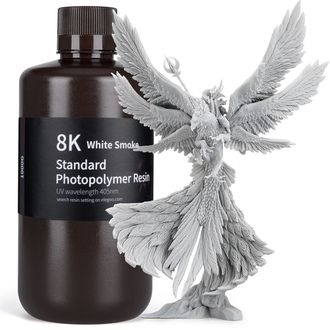 ELEGOO 8K Standard Resin 1KG, White Smoke