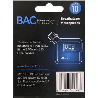 BACtrack 10 náhradných náustkov pre BACtrack S35