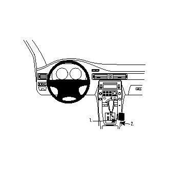Brodit ProClip montážna konzola pre Volvo S80/V70/XC70 11-11, na stred vpravo dole