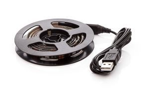 OPTY LED pásik 90cm, USB, 27 LED, prepínač, 20 farieb, samolepiaci
