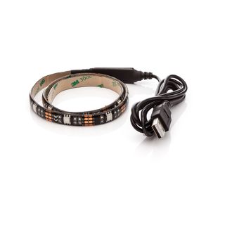 OPTY LED pásik 30cm, USB, 9 LED, prepínač, 20 farieb, samolepiaci
