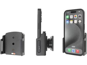 Brodit držiak pre Apple iPhone 15/15 Pro v puzdre, nastaviteľný, š. 70-83 mm, bez nabíjania