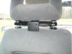 Brodit montážne konzoly na opierku hlavy pre držiak Brodit, rozteč 151-211 mm