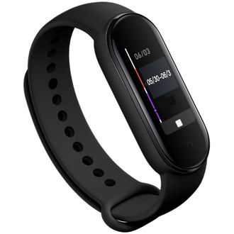 Mobilly Náhradný silikónový remienok pre Xiaomi Mi Band 5/6, čierny