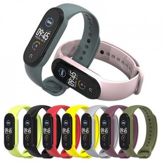 Mobilly Náhradný silikónový remienok pre Xiaomi Mi Band 5/6, čierny