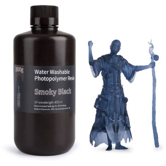 ELEGOO Water-washable Resin 1KG, Smoky Black