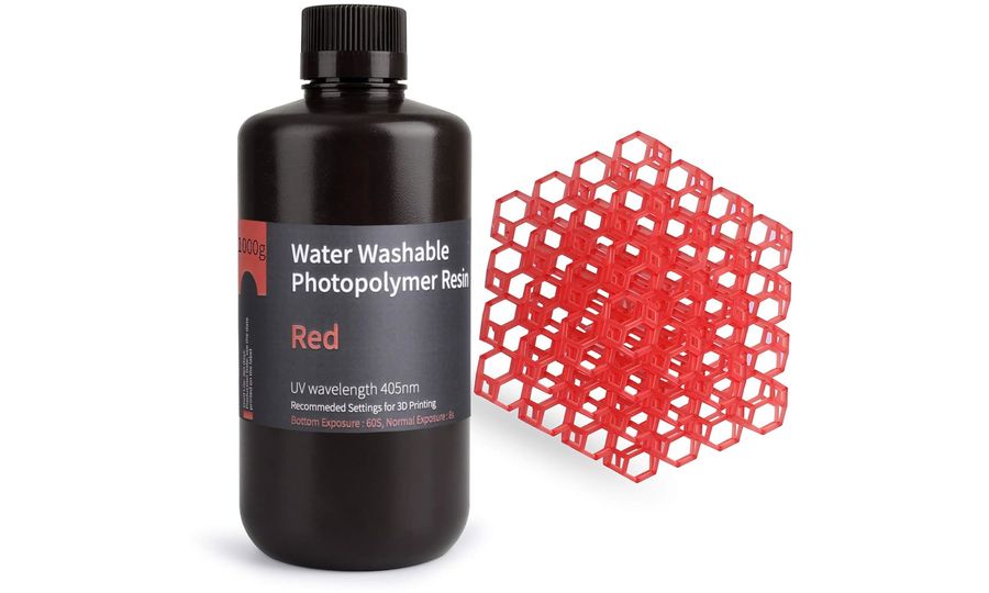 ELEGOO Water-washable Resin 1KG, Red
