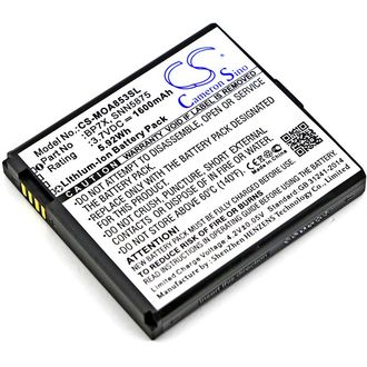 Batéria pre Motorola A855 Sholes Android, Motorola A954 (napr. Motorola BP7X), 1600 mAh