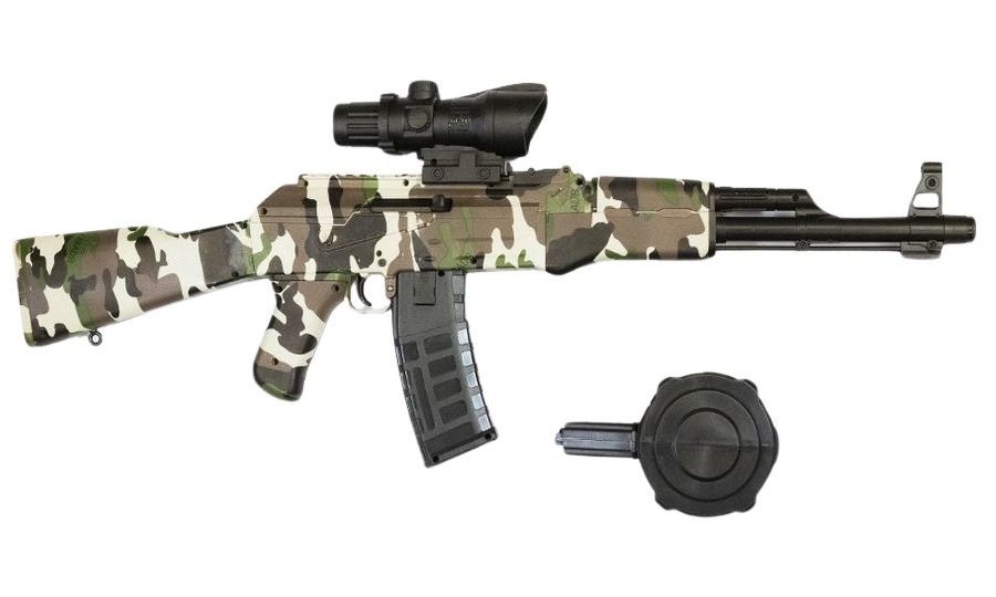 Sunny Blaster AK-47, útočná puška s vodným gélom, bez tlmiča, zelená