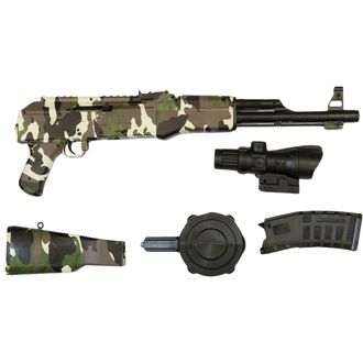 Sunny Blaster AK-47, útočná puška s vodným gélom, bez tlmiča, zelená