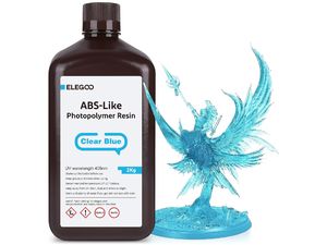 ELEGOO ABS-like Resin 2KG, Clear Blue