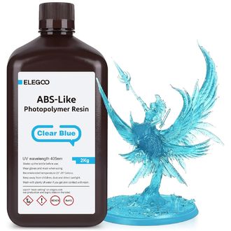 ELEGOO ABS-like Resin 2KG, Clear Blue