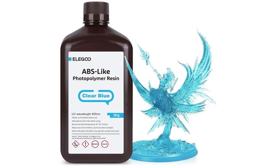 ELEGOO ABS-like Resin 2KG, Clear Blue