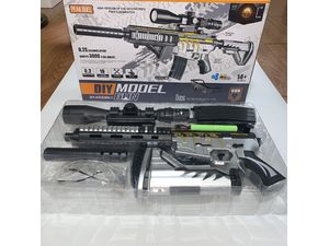 Sunny Blaster HK416D, útočná puška s vodným gélom a príslušenstvom, čierna a strieborná