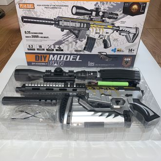 Sunny Blaster HK416D, útočná puška s vodným gélom a príslušenstvom, čierna a strieborná