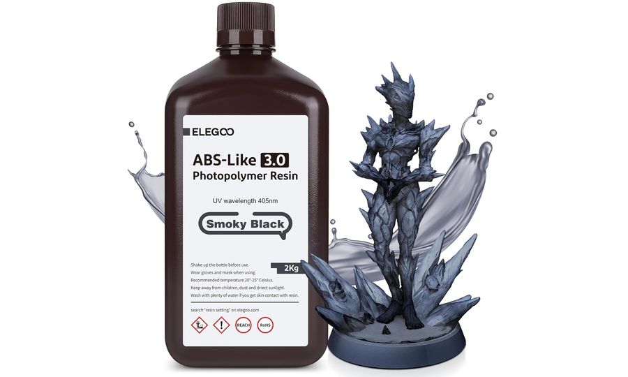 ELEGOO ABS-like Resin V3.0 2KG, Smoky Black