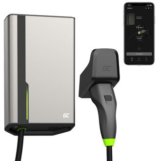 Green Cell GC HabuDen Wallbox 22kW prémiová nabíjacia stanica pre elektrické vozidlá s aplikáciou, 7 m kábel
