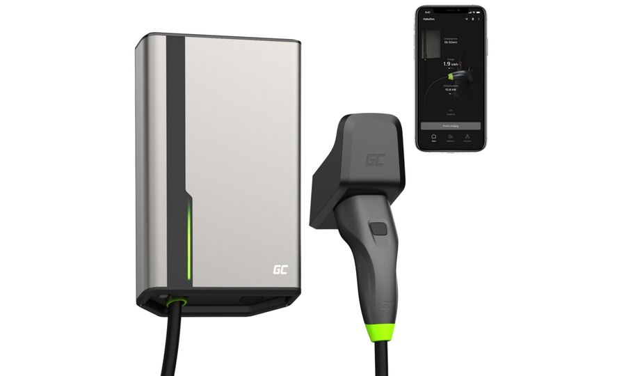 Green Cell GC HabuDen Wallbox 22kW prémiová nabíjacia stanica pre elektrické vozidlá s aplikáciou, 7 m kábel