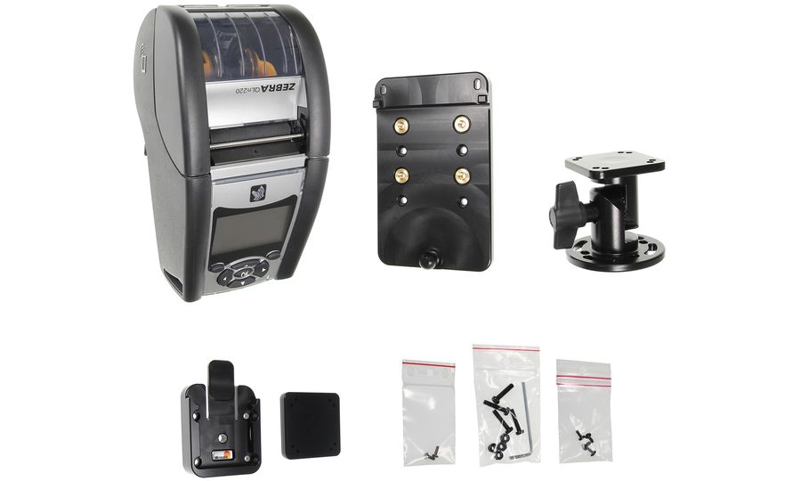Držiak Brodit pre Zebra ZQ 610/620 / QLN 220/320, s MultiMoveClip a montážnou základňou