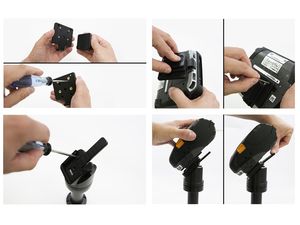 Držiak Brodit pre Zebra ZQ520 / 521, s MultiMoveClip, bez nabíjania