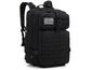 Mobilly taktický armádny batoh, bedrový a hrudný pás, systém MOLLE, 45 l, čierny