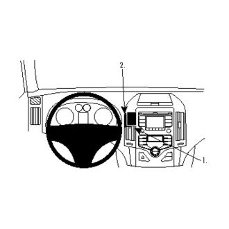 Brodit ProClip montážna konzola pre Hyundai i30 08-12, na stred