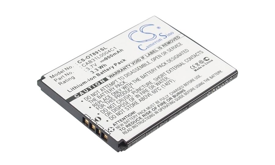 Batéria pre Alcatel One Touch, Alcatel OT, TCL A, Vodafone (ekv.CAB31L0000) 900mAh