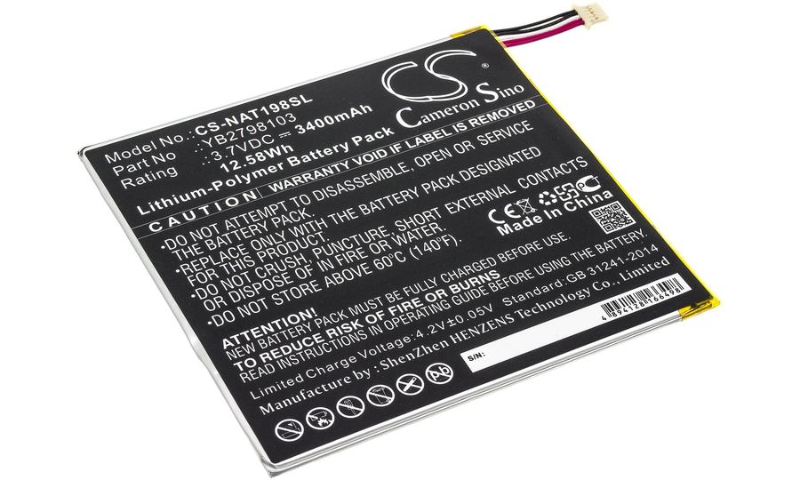 Batéria pre ONN Tablet 8 a iné, 3400 mAh, Li-Pol