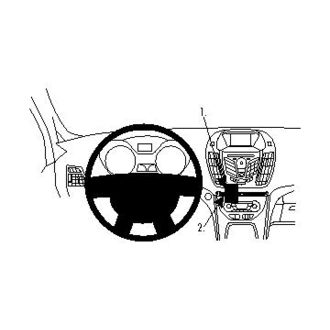 Brodit ProClip pre Ford C-Max/Grand C-Max 11-18/Kuga 13-16 (nie Sony stereo), pre stred