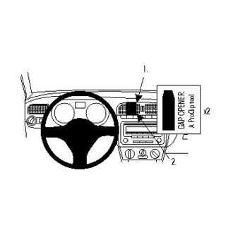 Brodit ProClip montážna konzola pre Volkswagen Polo 10-17, na stred