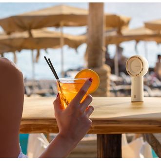 JisuLife Life 5 Plus, prenosný ventilátor, 5 rýchlostí, kapacita batérie 4000 mAh, béžová