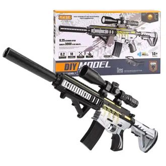 Sunny Blaster HK416D, útočná puška s vodným gélom a príslušenstvom, čierna a strieborná