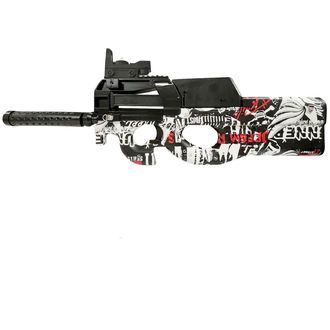 Sunny Blaster P90, vodná gélová guľová pištoľ s príslušenstvom, červená