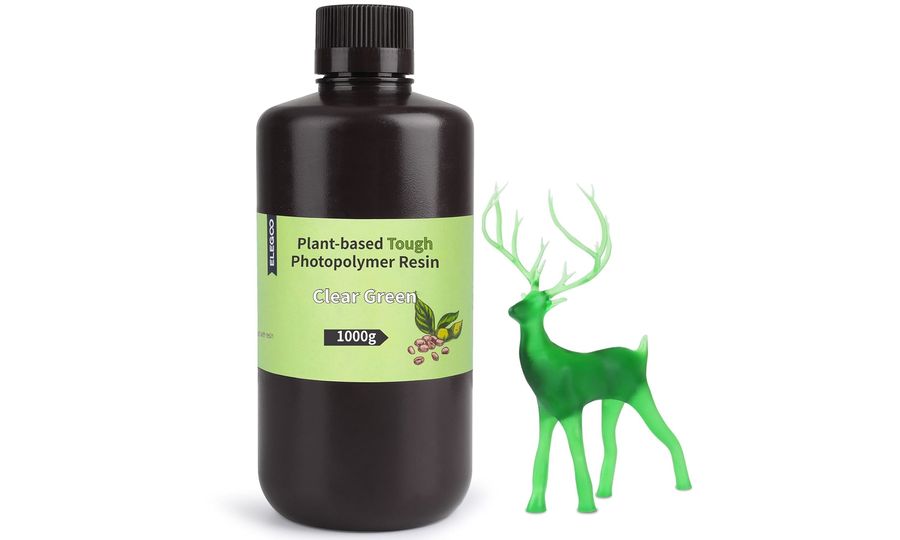 ELEGOO Plant-based Resin 1KG, Clear Green