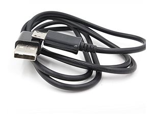 Kábel microUSB s mimoriadne dlhým konektorom microUSB pre odolné telefóny a telefóny v puzdre, čierny