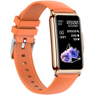 Inteligentný fitnes náramok Kronus KB80, oranžový