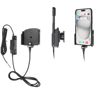 Brodit držiak do auta pre Apple iPhone 15 Pro Max/iPhone 15 Plus, nastaviteľný, so skrytým nabíjaním