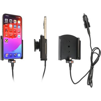 Brodit držiak do auta pre Apple iPhone 15 Pro Max bez puzdra, s CL/USB-C nabíjaním